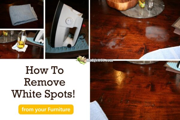 Как удалить горячие точки/белые пятна с мебели